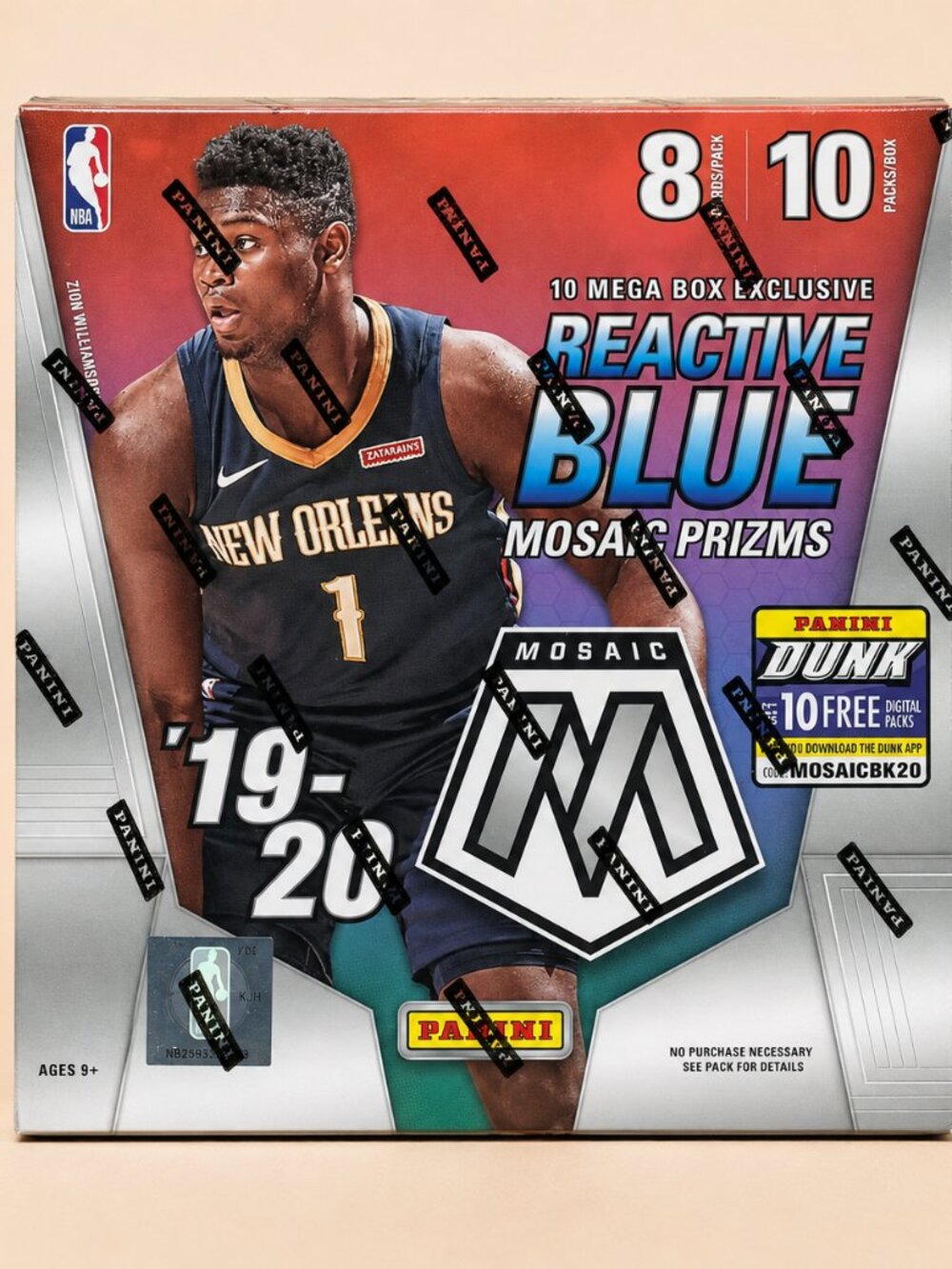Factory Sealed 2019-20 Panini Mosaic NBA Basketball Mega Box